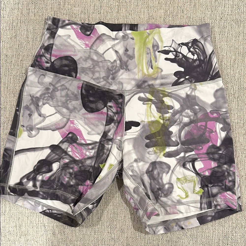 Colorful Abstract Print Shorts